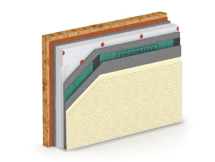 Revestiment SATE aplicat a la façana